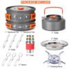 Camping Cookware Kit Orange