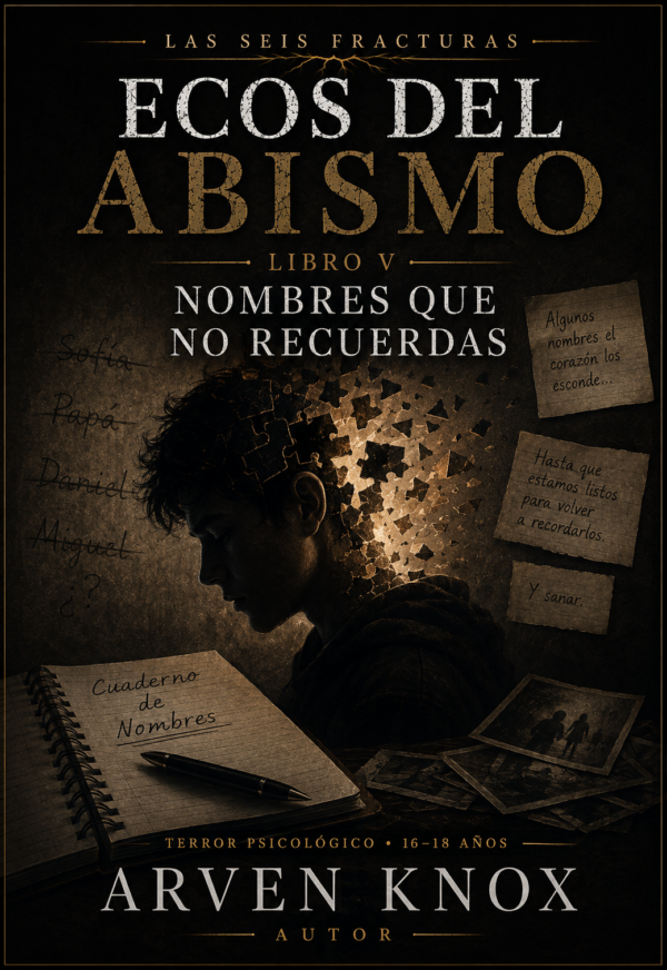 Portada Libro 5 Nombres que No Recuerdas Libro 5 Nombres que No Recuerdas