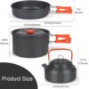 Outdoor Camping Cookware Set Orange