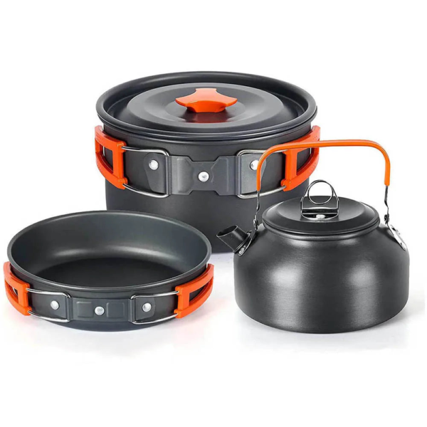 Outdoor Camping Cookware Set Orange