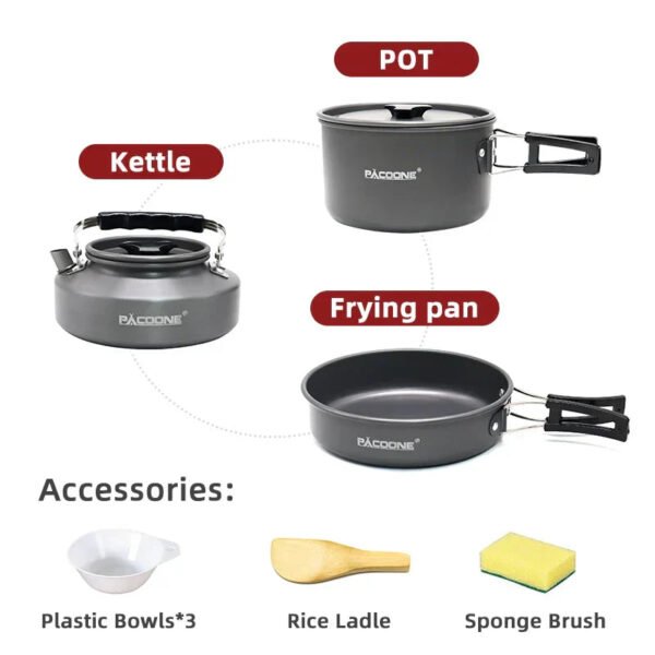 Camping Cookware Set Portable