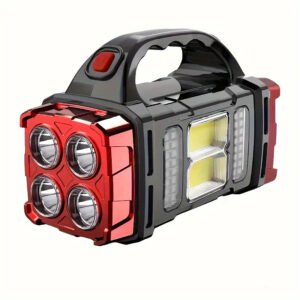 Portable LED Solar Camping Lantern Rechargeable Flashlight