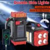 Portable LED Solar Camping Lantern Rechargeable Flashlight