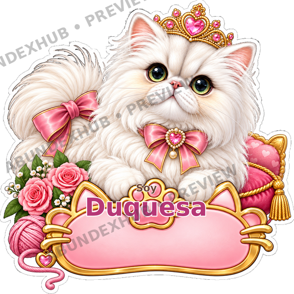 Sticker Personalizado - Soy Duquesa
