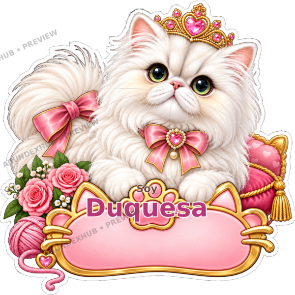 Sticker Personalizado - Soy Duquesa