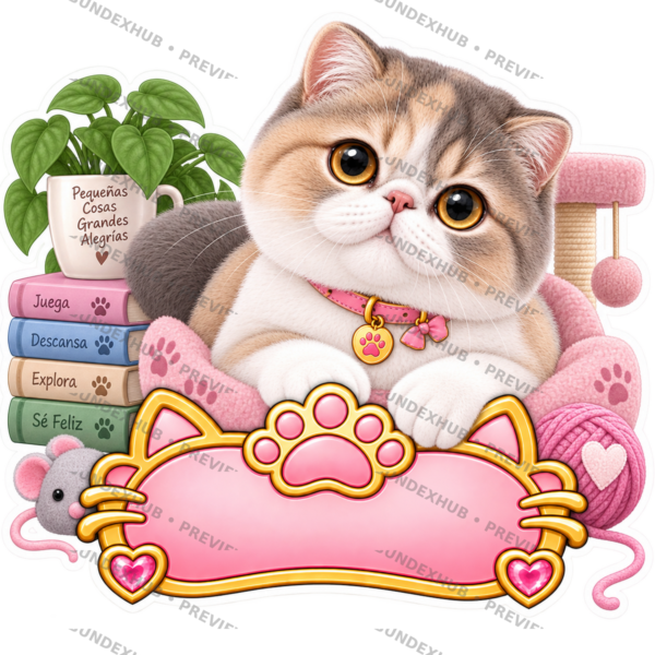 CAT-015-5x5-PREVIEW Sticker Personalizado - Soy Chloe