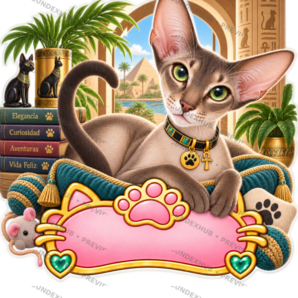 CAT-020-5x5-PREVIEW Sticker Personalizado - Soy Faraón