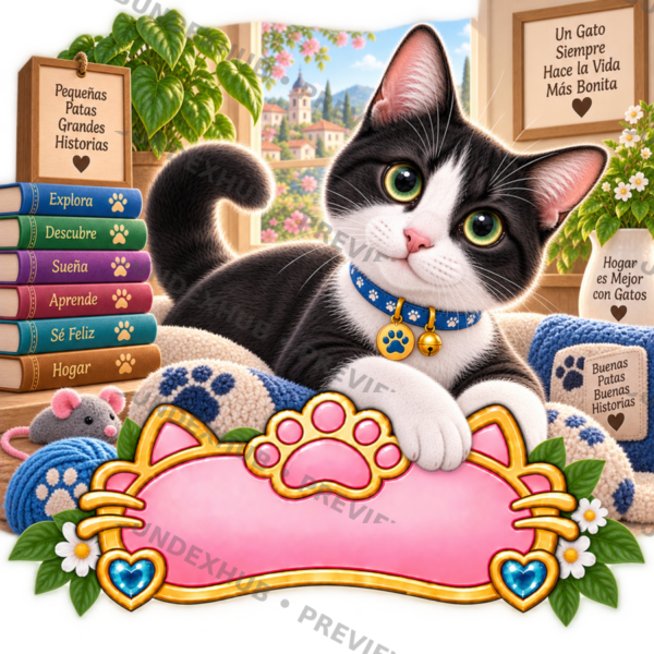 CAT-030-3x3-PREVIEW Sticker Personalizado - Soy Felix