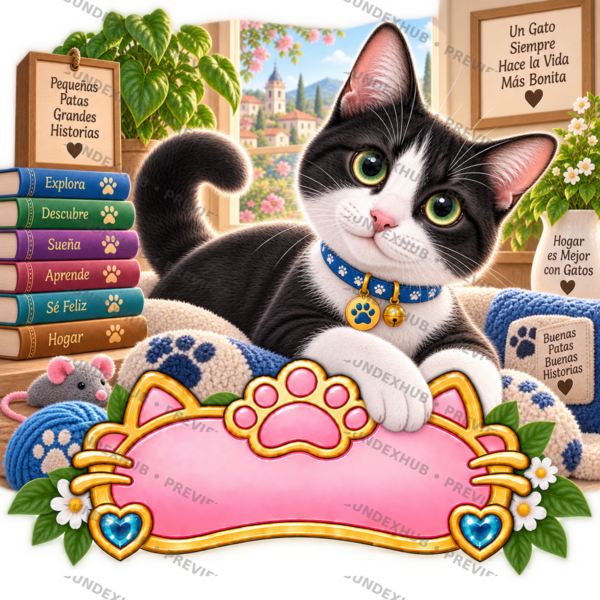 CAT-030-5x5-PREVIEW Sticker Personalizado - Soy Felix