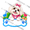 DOG-015-Nieve-PREVIEW-2x2 Sticker Personalizado - Soy Nieve