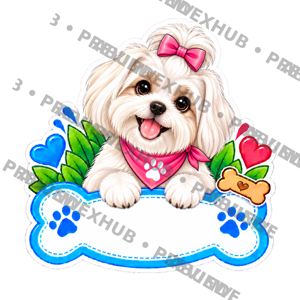 DOG-015-Nieve-PREVIEW-2x2 Sticker Personalizado - Soy Nieve