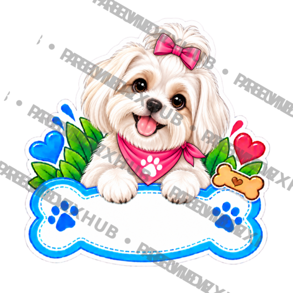DOG-015-Nieve-PREVIEW-3x3 Sticker Personalizado - Soy Nieve