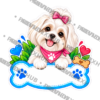 DOG-015-Nieve-PREVIEW-4x4 Sticker Personalizado - Soy Nieve