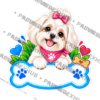 DOG-015-Nieve-PREVIEW-5x5 Sticker Personalizado - Soy Nieve